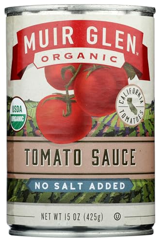 Muir Glen Organic Canned Tomato Sauce, No Salt Added, 15 oz.