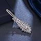 QUKE Damen Zirkonia Kristall Haar Clip Haarnadel Strass Braut Hochzeit Haarspangen Schmuck Kopfschmuck Haar Accessoires