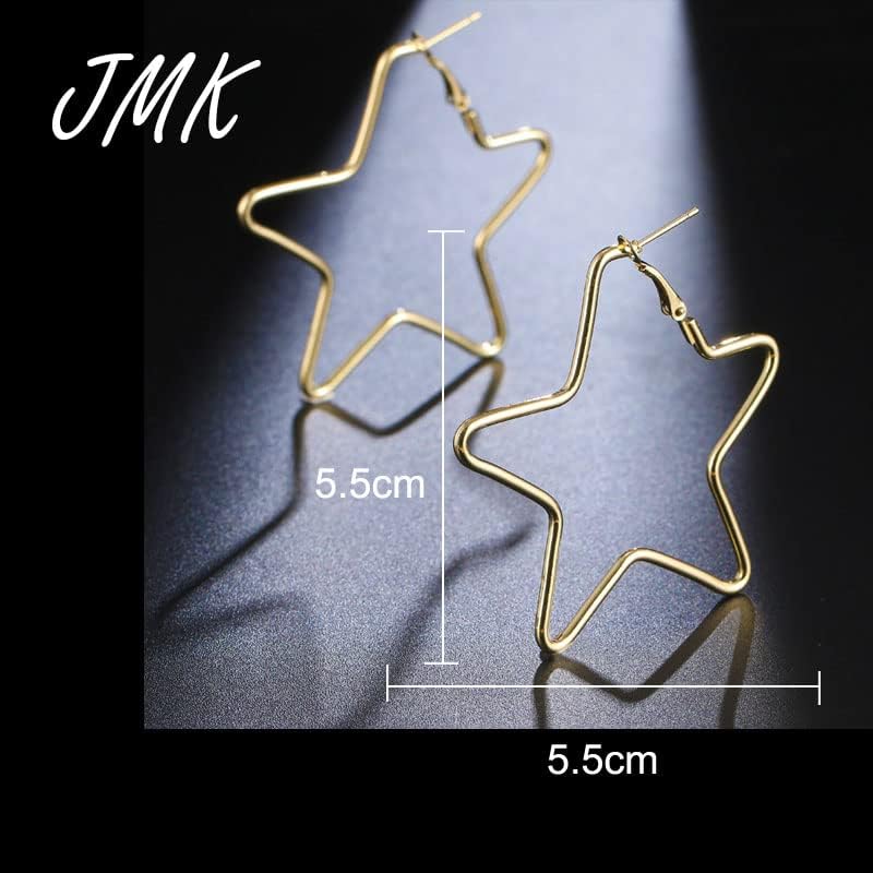 Miniatura 6 de 2024 New 18K Gold Star Earrings Exquisite Geometric Simple Alloy Metal Rose Gold Jewelry For Women Girls Birthday Party Gift Fashion Accessories