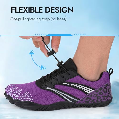 Image of ATHMILE Water Shoes for Women Men River Aqua Shoes Barefoot Sport Quick-Dry Adult Swim Shoes for Beach Lake Pool Hiking Surfing Kayaking Camping Size | Quick Dry Non-Slip Wide Toe Box Shoes for River Kayak Fishing Lake Cruise Vacation Outdoor Water Activities
