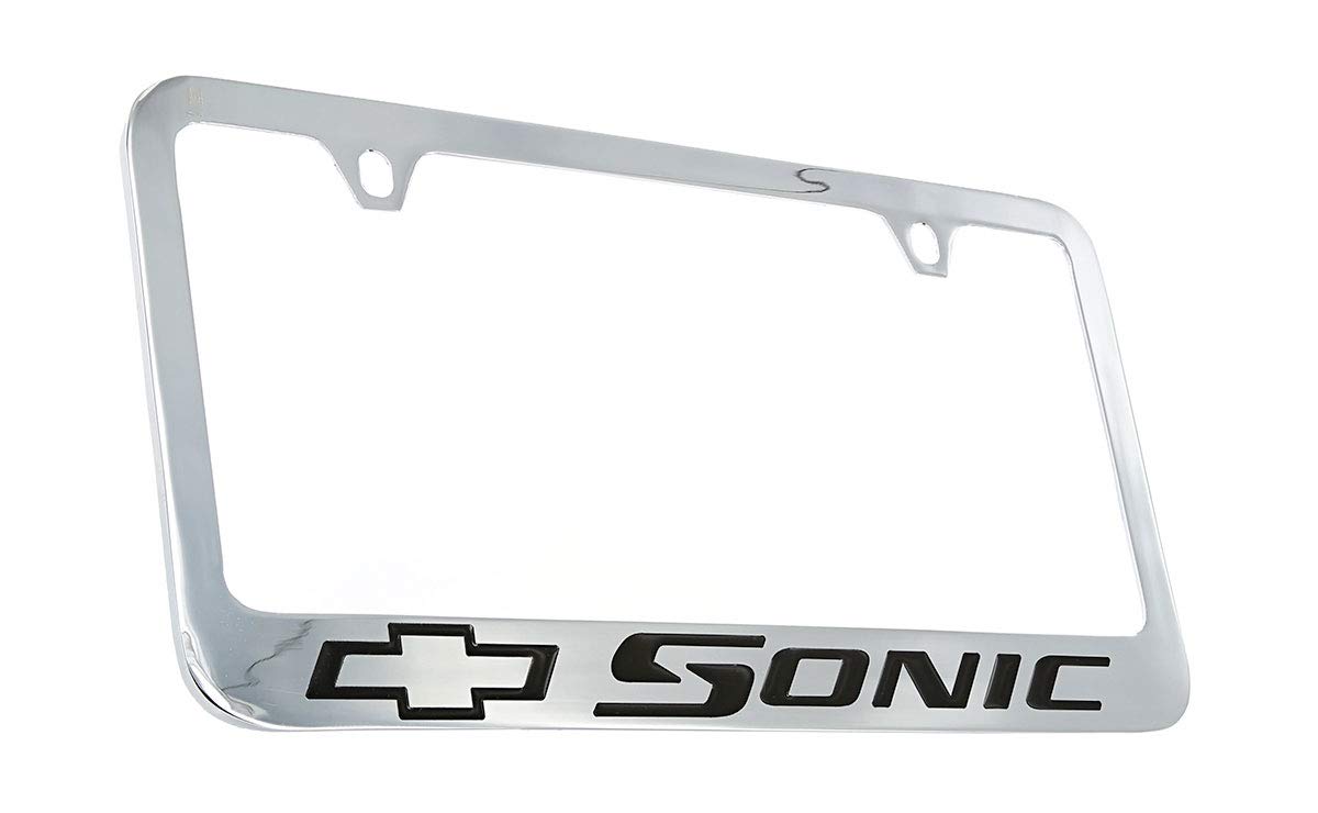 Chevrolet Sonic Chrome Plated Metal License Plate Frame Holder