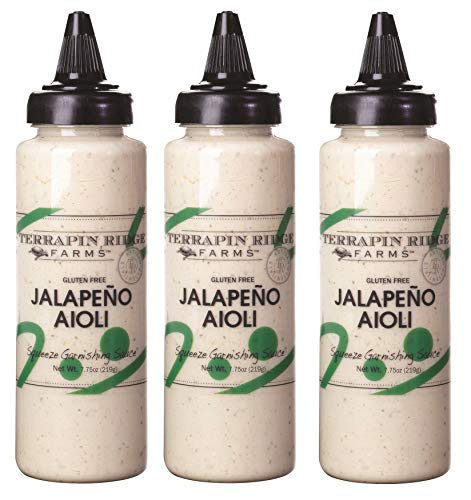 Terrapin Ridge Farms Jalapeno Aioli Garnishing Sauce Γ’β¬β Three 7.75 Ounce Squeeze Bottles Terrapin Ridge Farms Jalapeno Aioli Garnishing Sauce Γ’β¬β Three 7.75 Ounce Squeeze Bottles
