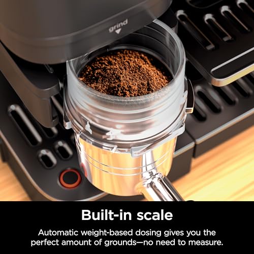 Image of Ninja Luxe Cafe Premier Espresso & Rapid Cold Brew, Black, ES601BK | Drip Coffee, Integrated Grinder, Assisted Tamper, Hands-Free Frother, Cappuccinos and Lattes, Dairy or Non-Dairy