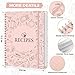 SKYDUE Blank Recipe Organizer to Write In Your Own Recipes, 8.6