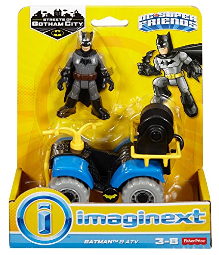 Fisher-Price Imaginext Streets Of Gotham City Batman & Atv Action Figure #TOP3