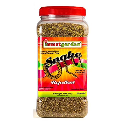 I Must Garden Snake Repellent: Powerful All-Natural Protection – 5 lb. Granular Shaker Jar