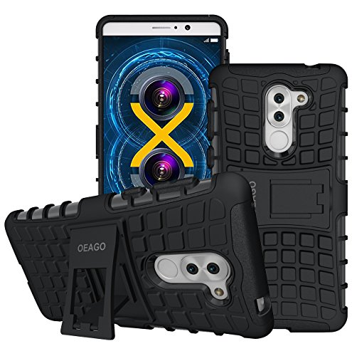 Honor 6x Case Oeago Huawei Honor 6x Case Shockproof Impact Protection Tough Rugged Dual Layer Protective Case With Kickstand For Huawei Honor 6x Black Buy Online In Pakistan At Desertcart Pk Productid