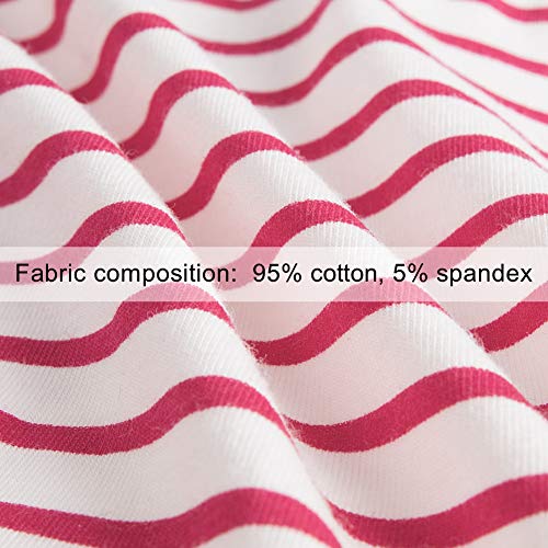 Innersy Womens Underwear Cotton Hipster Panties Regular & Plus Size 6-Pack(Medium,Solid Colors And Stripes) #TOP4