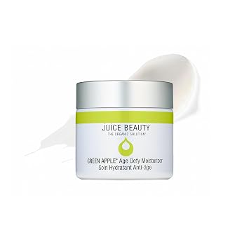 Juice Beauty Green Apple Age Defy Moisturizer Face Cream - Brightening & Hydrating Night Moisturizer with Vitamin C, Alpha Lipoic Acid & CoQ10 for Aging, Dry & Dull Skin - Vegan, Cruelty-Free, 60 mL
