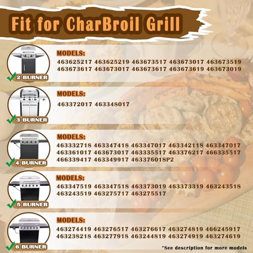 Image of SafBbcue G470-5200-W1 G470-0004-W1 Grill Parts Kit for Charbroil Performance Grill Replacement Parts 5 Burner 463243518 463243519 463275717 463275517 463347519 463347518 463373019 463373319 Grill Part