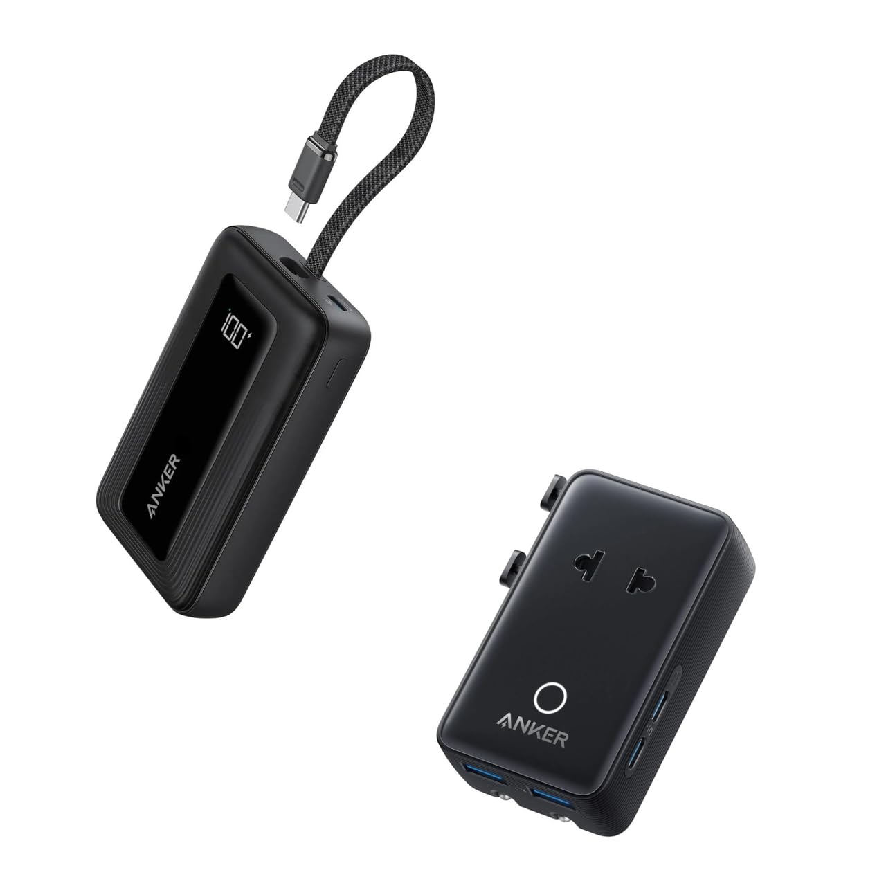 Anker Weltweit Reiseadapter （4 x USB, 2 x USB C, 2 x USB A,1 x AC）&Anker Zolo Powerbank(20K, 30 W) mit USB-C Kabel