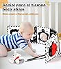 Perbabe Juguetes Bebés, 31 PCS Negro Blanco Libro Bebé Contraste Libros de Tela 0-12 Meses Juguetes Montessori con Negro Y Rojo Libros Blandos, Bebés Muñequera, Tummy Time Toys para Regalo De Bebé #1