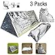 Wady 3-in-1 Notfall-Decke, -Zelt und -Schlafsack, Hitze-reflektierend, wasserdicht, Mylar, Thermo-Schutz, Überlebensausrüstung zum Camping/Wandern
