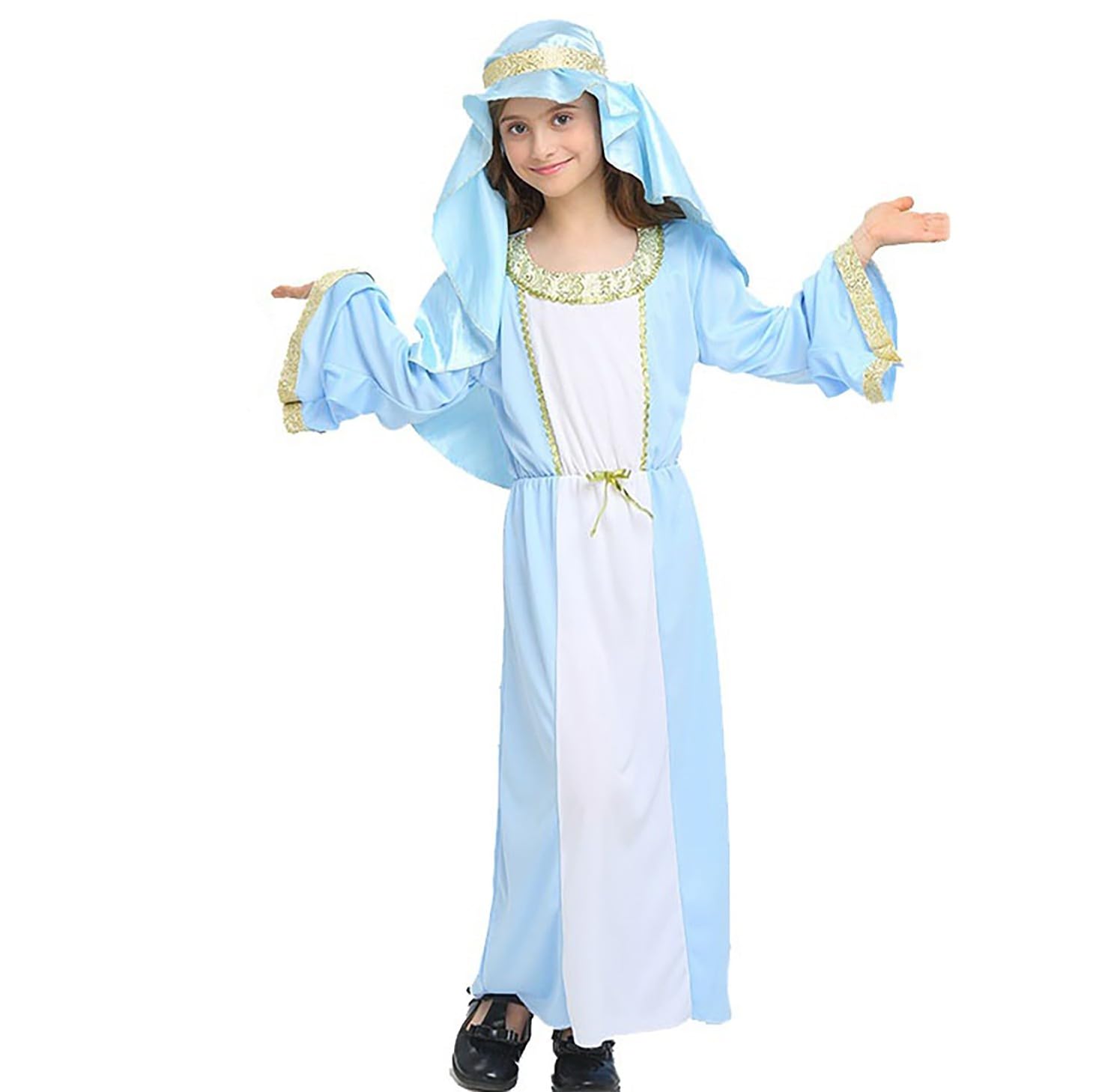 Generisch Mittelalterliches Kinderkostüm historische Spielkleidung für Mädchen -Anziehparty-Outfit Cosplay-Gewand