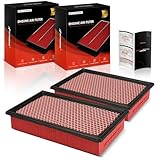 A-Premium 2-PC Pre-oiled Engine Air Filter Compatible with Ford Explorer 02-10, Explorer Sport