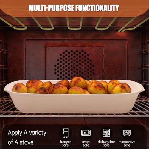 EZFXHD WTER Ceramic Loaf Pans for Baking Bread,Unglazed Stoneware Bakeware for Baking Homemade Loaves, Square Bread Baker with Lid for Oven,Easy to Clean by EZFXHD WTER - Image 5