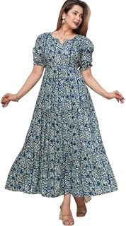 KISHAN TEXTILE Rayon Maternity Dresses for Women with Feeding Zip - Floral Breastfeeding Maternity Gown Kurti for Pregnant... Price In India