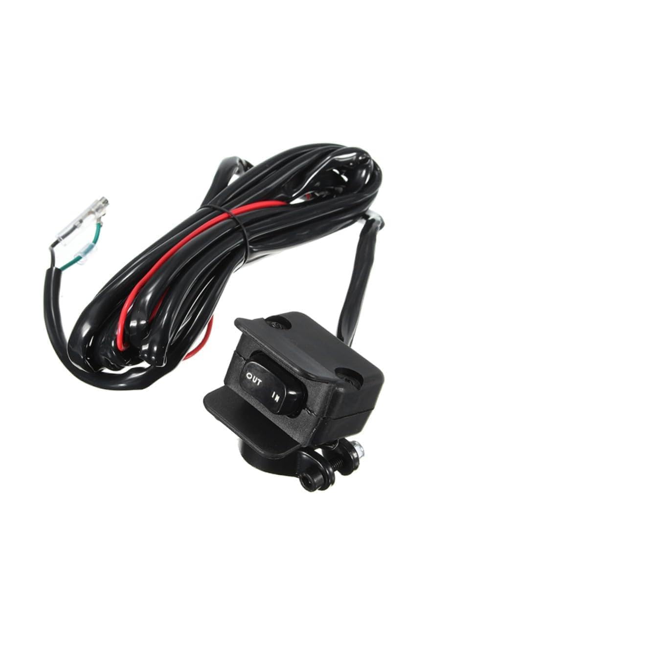 Electric Winch Control Switch 3 Meter Cable for Off-Road Vehicle Modification Compatible with Electric Drum Winch Accessories