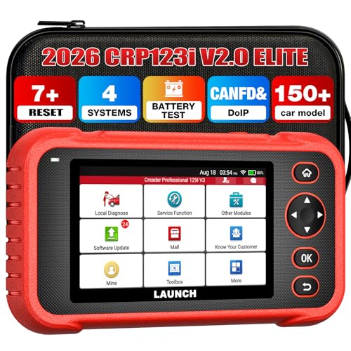 2023 Elite LAUNCH CRP123i Czytnik kodów OBD2 Skaner diagnostyczny OBD2 ENG/ABS/SRS/AT, 3 resetowanie przepustnicy/reset oleju/kalibracja SAS, test akumulatora, AutoVIN