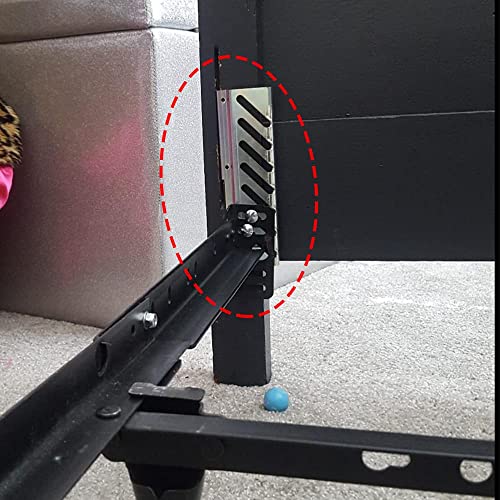 woiron 2 Pcs Down Hook Bolt-on to Hook-on Conversion Bracket for Headboard or Footboard, Hook on Bed Frame Brackets Adapter, Hook on Bed Rails