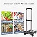 Folding Hand Truck 4 Wheels Trolley Heavy Duty Foldable Hand Sack Folding Truck Barrow Cart Portable Travel Luggage Shopping Cart Garden Tool Folding Trolley for Home, of