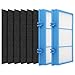Ancolin 2 PACK Aer1 Replacement Filters for Holmes AER1 Air Filter Replacement for HAPF30AT and HAP242-NUC, 2 Filters + 6 Carbon Enhanced Filters