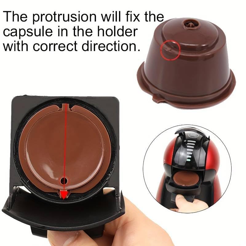 Cápsula de café recargable para Dolce Gusto, Cápsula de café reutilizable, Cápsula de café rellenable, Filtros de Café Recargable, Capacidad 8 gramos de café molido, Plástico, 1 unidad - imagen 6