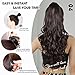ZQIAN BEAUTY Ponytail Extension for Women, 26 Inch Long Layered Pony Tails Hair Extensions, Drawstring Ponytail for Black Women, Wavy Synthetic Hair Extensions Ponytail for Daily Use (Color: Brown)
