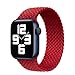 Produktbild AISHANG Für Apple Watch Bands 6/5/4 40Mm 44Mm Gewebtes Solo Braided Loop Uhrenarmband Für Apple Watch Für Iwatch Series3 / 2/1 / Se 38Mm 42Mm Neueste, Rote, 38Mm Oder 40Mm