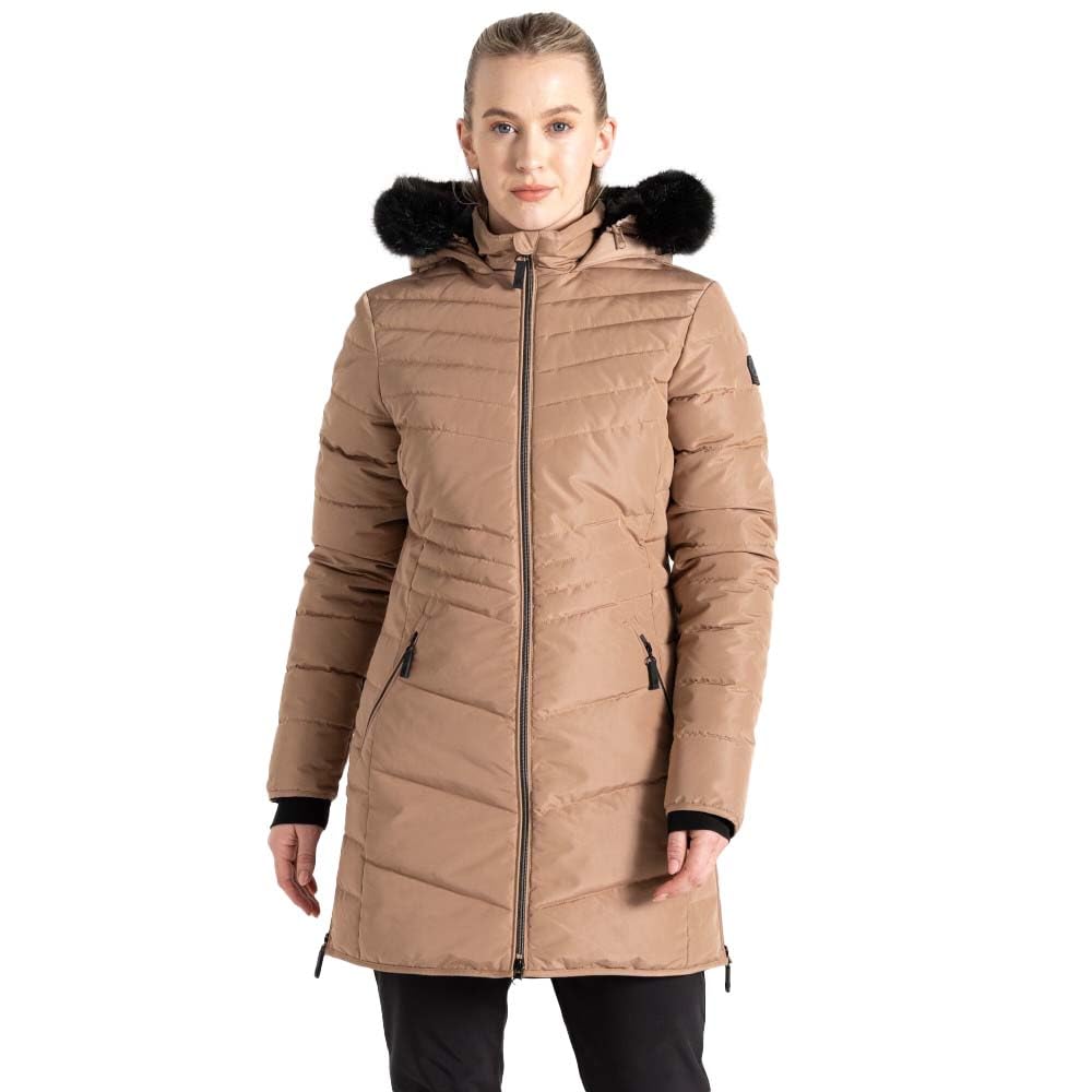 Dare2B Womens Striking Iv Insulated Jacket, Beige, 10 EU