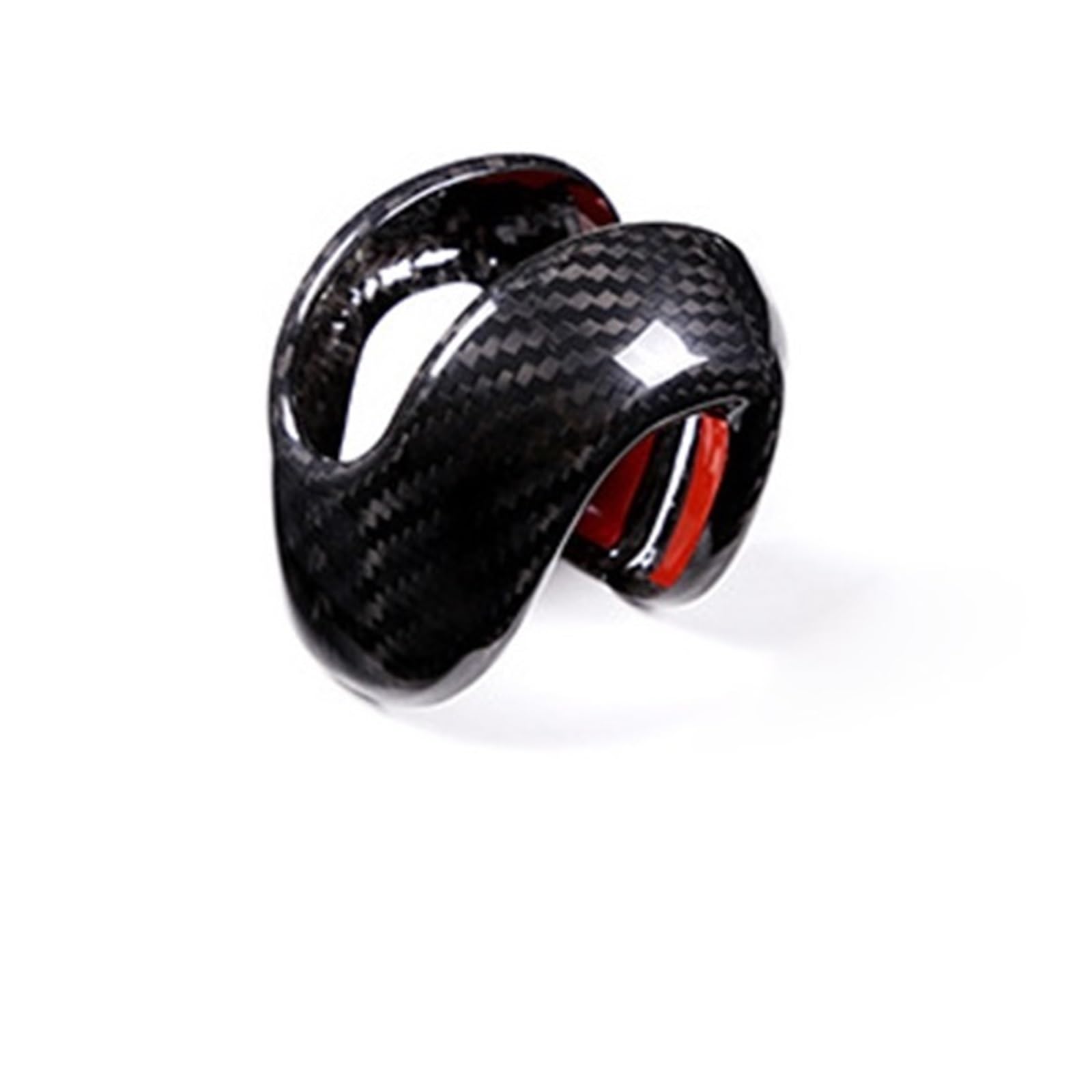QBKGMEWCA Gear Shift Knob Interior Upgrade Cover Compatible for Porsche Macan 2022-23 Genuine Carbon Fiber(Type14)