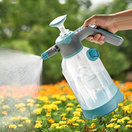 Rociador 2 modos con aspersor portátil impermeable para jardín 4