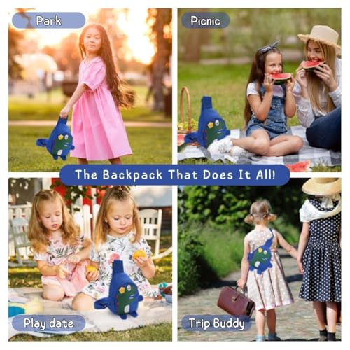 Image of Dinosaur Kids Cross Body Shoulder Side Bag Small Chest Sling Bag for Boys Girls Kids| Boys Girls Chest Sling Bags Crossbody Travel Daypack Picnic Bags for Kids Boys Girls | Gift for Boys
