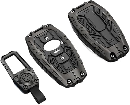 Heavy Zinc Alloy Key fob Cover, Keychain, Key Case, Accessories Compatible with Subaru BRZ Legacy Outback Ascent Crosstrek Forester WRX