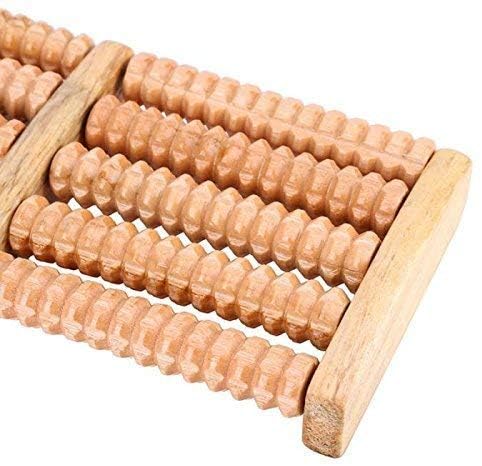 GETZET Wooden Roller Foot Massager, Dual Pain Relief Relaxation, Heal Spur Deep Tissue Acupressure & Blood Circulation Acupressure Point Device Relaxation Health Care Product, Body Stress Pain Relief. 3