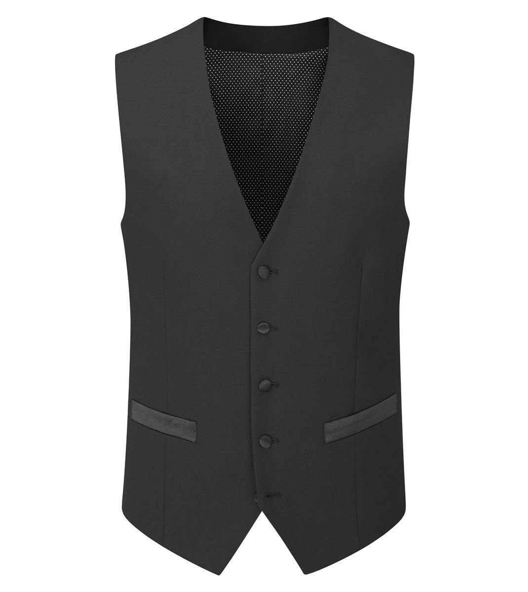 Skopes Cavendish Standard Tuxedo Waistcoat, Black, Size 50, Men