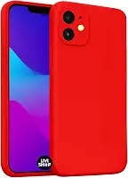 Capa Case Capinha Para iPhone 11 Silicone Com Bordas Elevadas Aveludada Forro Premium (VERMELHO)