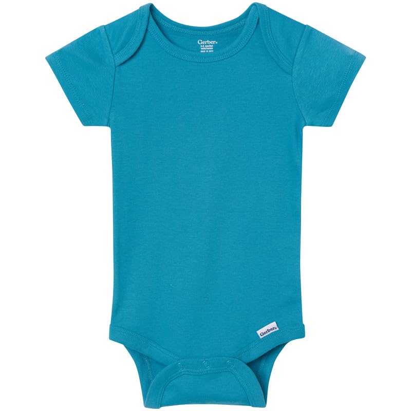 Image of Gerber Baby Girls' 8-pack Short Sleeve Onesies Bodysuits