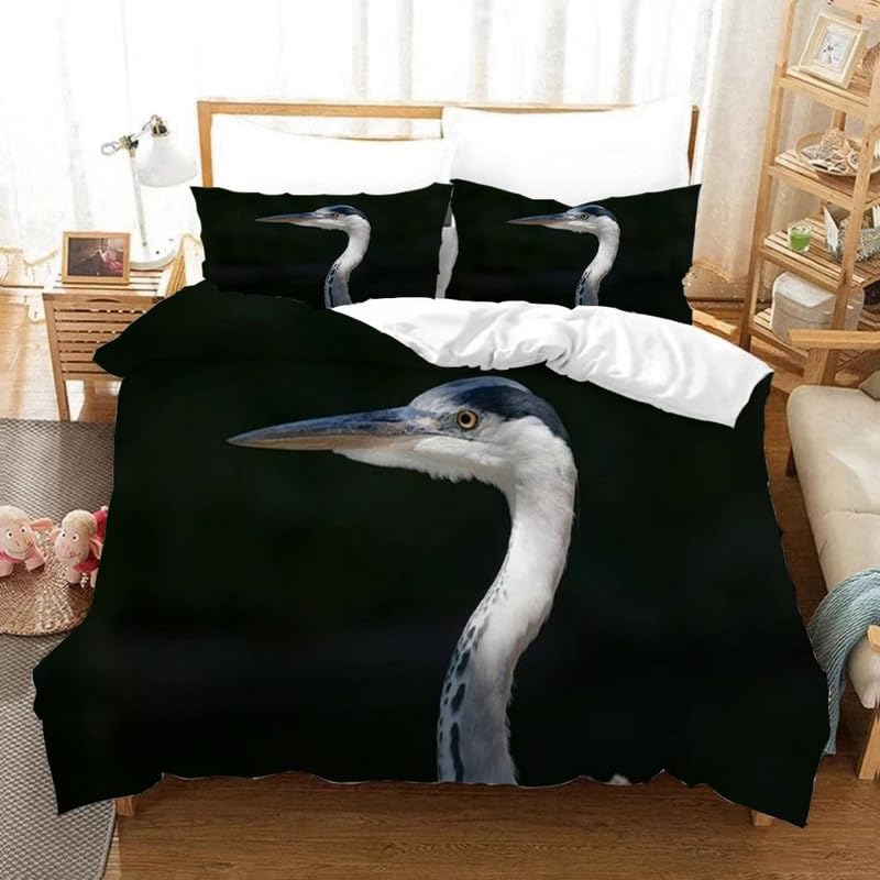 Funda nórdica 90 de animales negros con almohada 155x220cm
