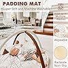 Tummy Time Activity Mat, Macrame Baby Play Gym Mat with 6 Detachable Toys and 12 Milestone Cards for Stage-Based Sensory and Motor Skill Development, Washable Play Mats for Infant, Non Slip Play Mat #5