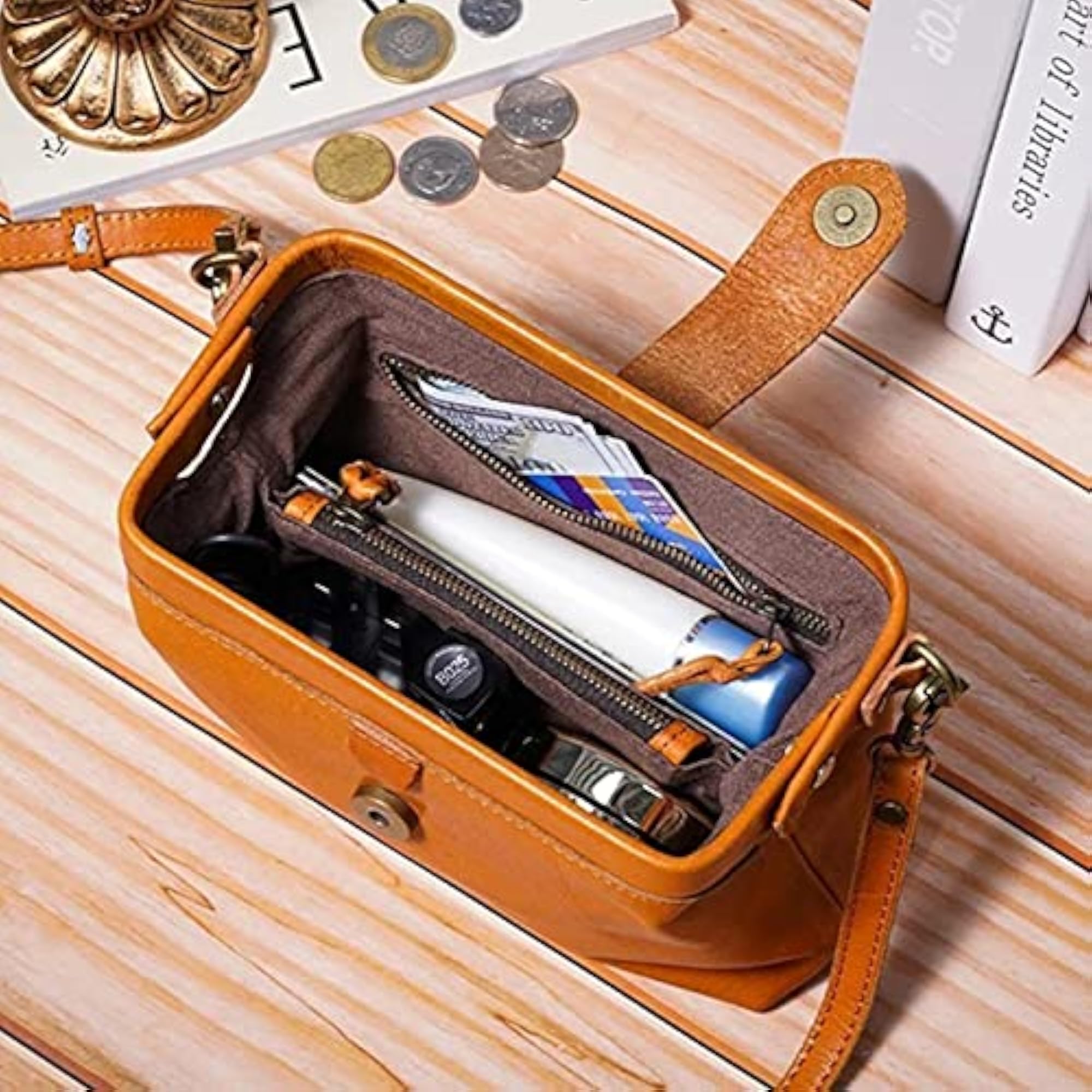 Leather Handmade Travel Duffle Bag, Stylish and Durable