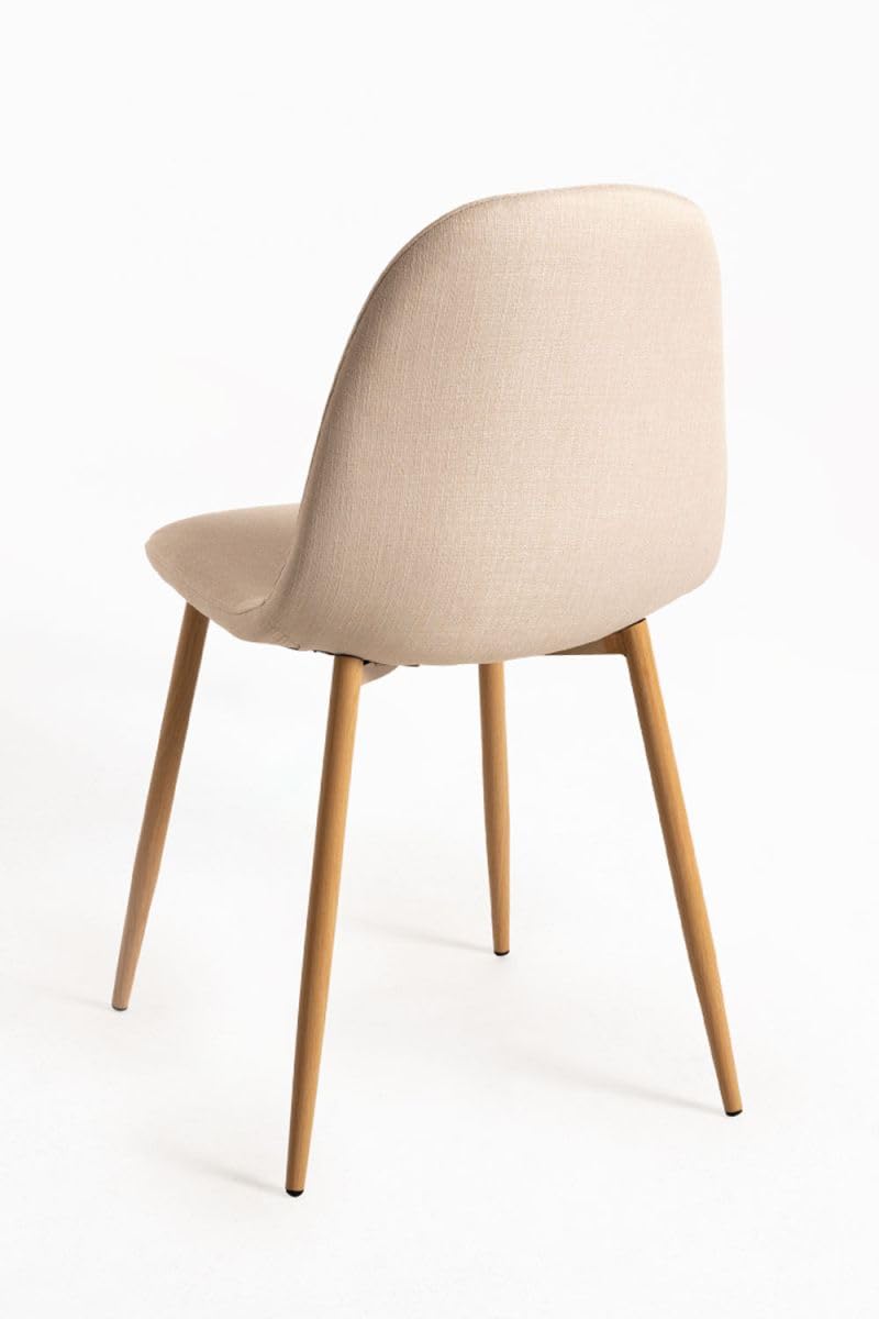 Regalos Miguel - Packs Sillas Comedor - Pack 2 Sillas Teok Tela - Beige