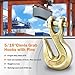 Robbor 5/16 inch Clevis Grab Hook Grade 70 Clevis Hooks Forged Steel 4,700 lbs Capacity Heavy Duty 5/16