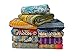 Maniona 5 Pieces Mix Lot of Indian Tribal Kantha Quilts Vintage Cotton Bed Cover Throw Old Assorted Patches Made Rally