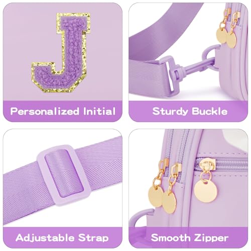 Image of Initial Sling Bag Crossbody Purse for Kids Girls Age 3-8