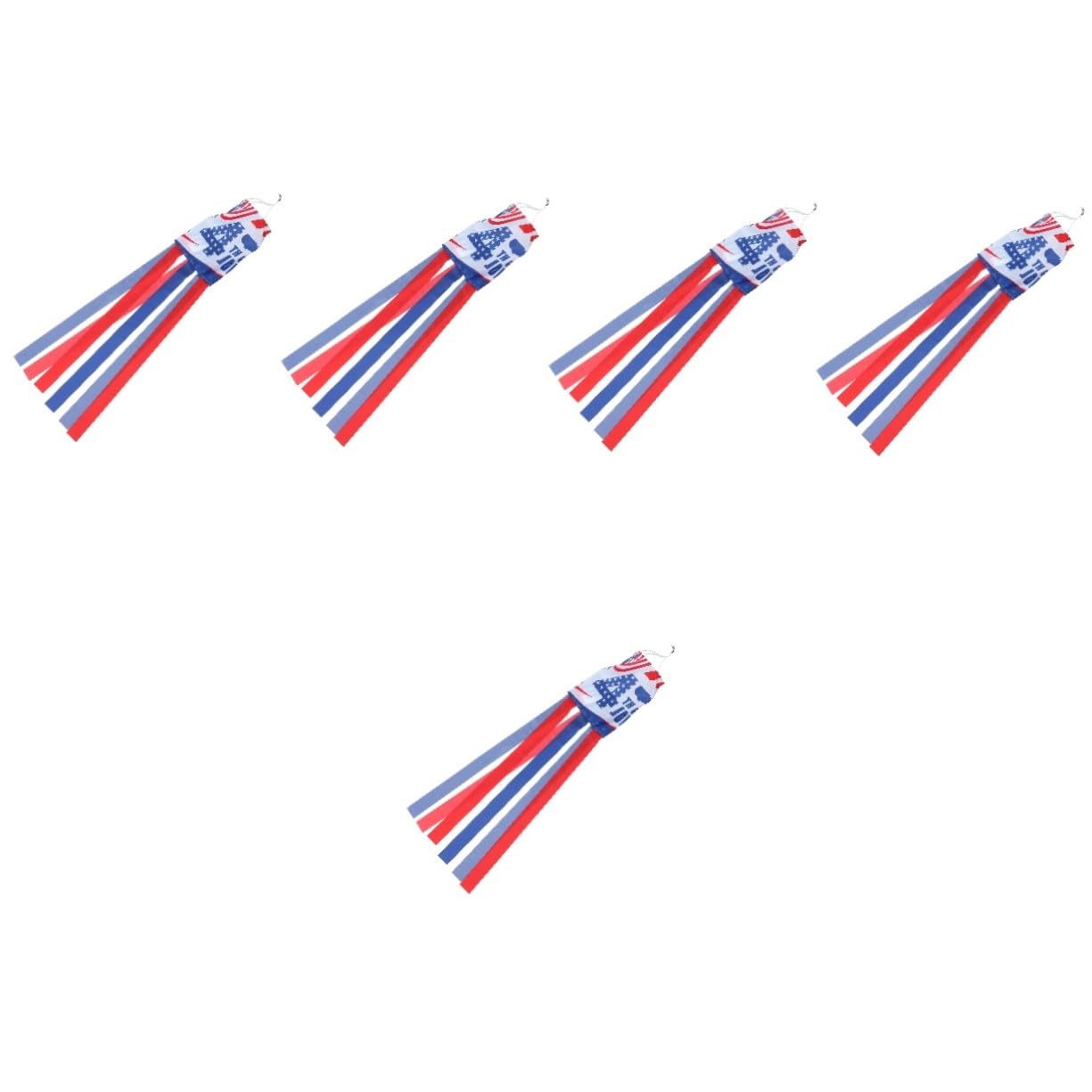 Drapeau américain manche à air extérieur : lot de 5 pour fête de l'indépendance