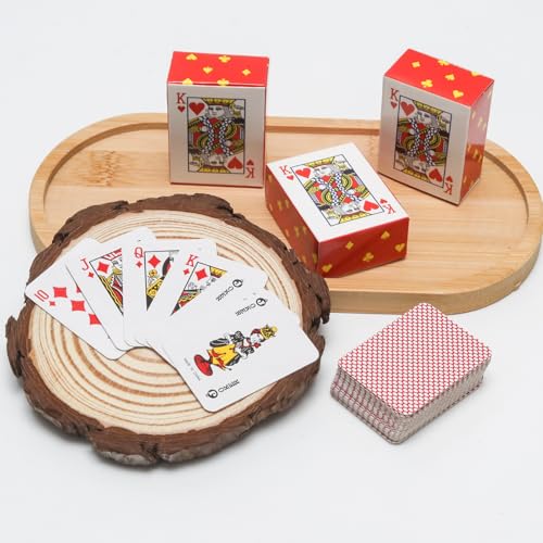 Mini naipes de póker 3 unidades 1.7 pulg miniatura 4