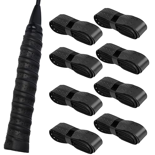 KAYEF Nastro di presa della racchetta 8pcs, impugnatura antiscivolo della racchetta da tennis, nastro della maniglia della racchetta da tennis per badminton, tennis