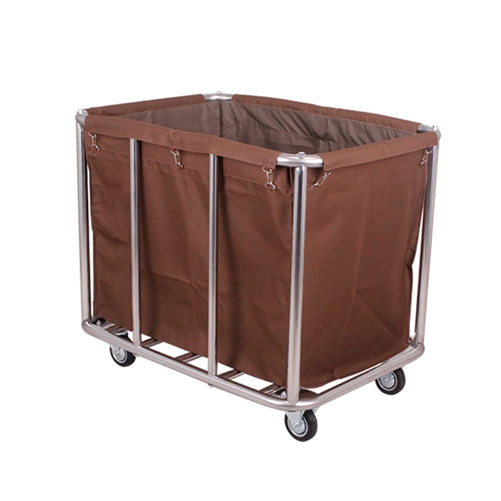 Ruchome Wózki, Koszyk Służący Gospodarstw Domowych Heavy-Duty Sorter Sorter Wózek Organizator Z Kółkami, Tocząca Się Pralnia Hodowca Z Ruchomymi Torbami, Wspornikiem Ze Stali Nierdzewnej/Brow