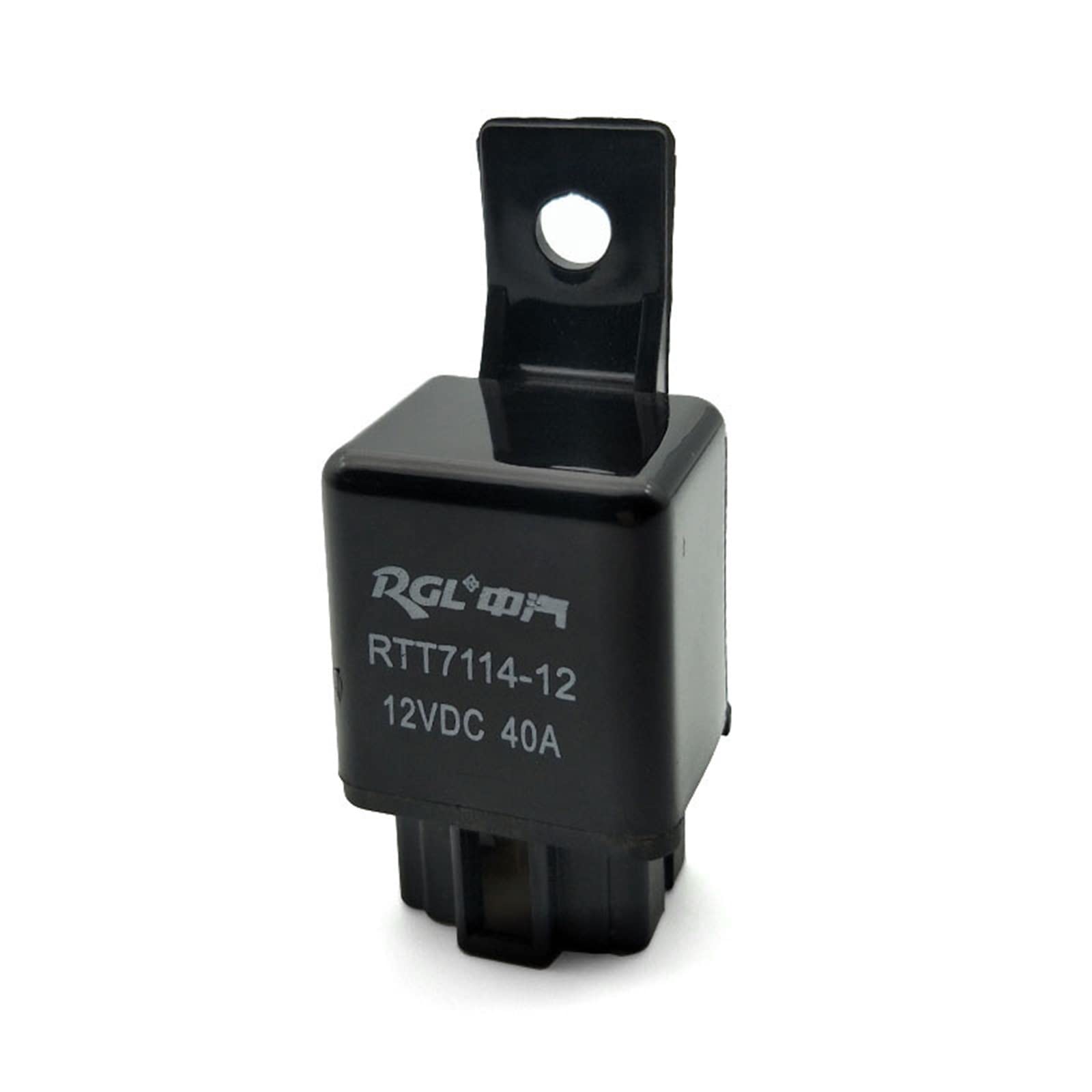Przekaźnik do samochodów ciężarowych 2 szt. DC 12 V / 24 V 40 A NO 4 piny otwór montażowy 6,5 mm wtyczka